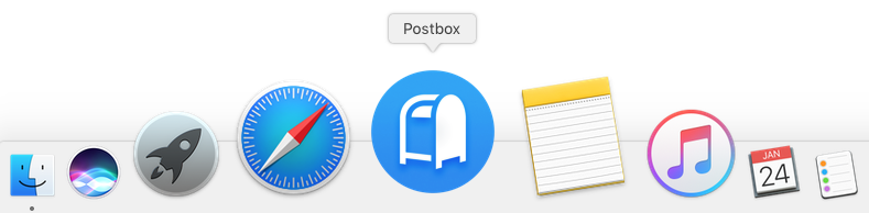email on a Apple Mac using Postbox